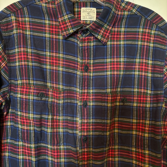 Vintage J.Crew Men’s Flannel Shirt (100% Cotton) - Picture 4 of 11